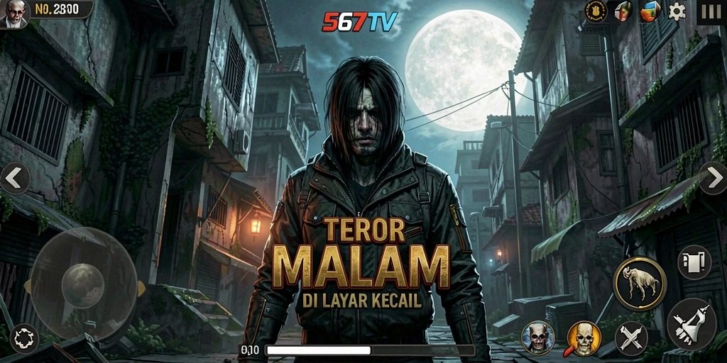 Tampilan gameplay horor yang mencekam dan mendebarkan.