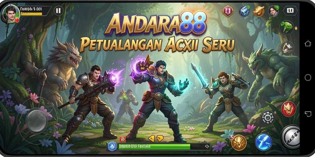 Tampilan gameplay ANDARA88 yang penuh aksi dan seru.