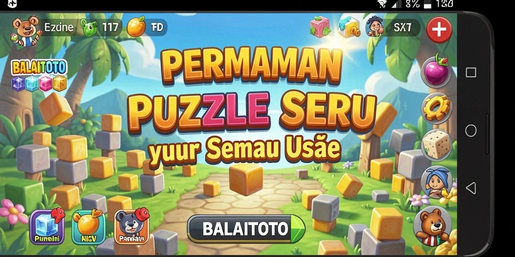 Screenshot gameplay BALAITOTO menampilkan momen seru saat menyusun puzzle.