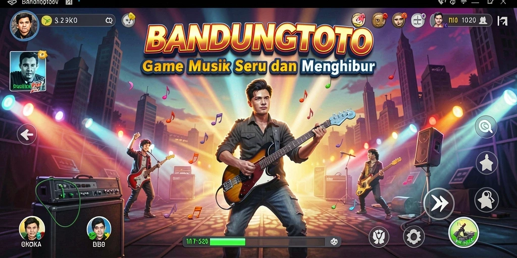 Tampilan permainan BANDUNGTOTO dengan berbagai lagu yang menarik.