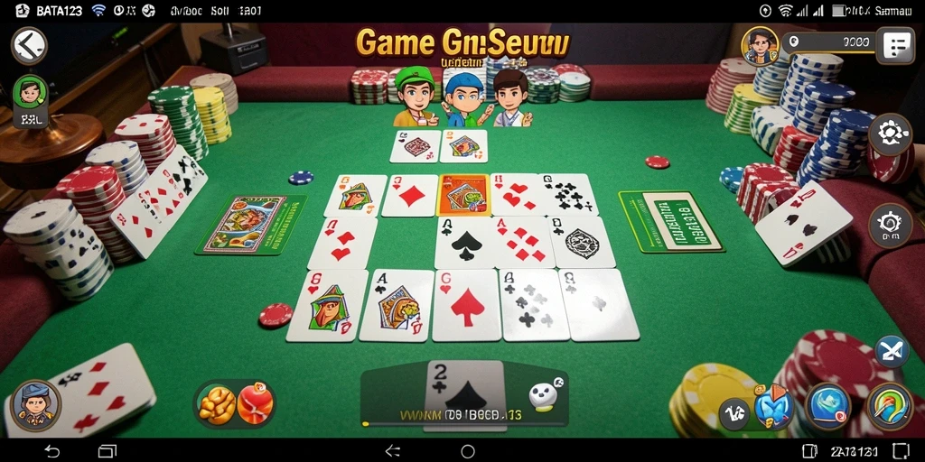 Tampilan gameplay seru BATA123 dalam sesi permainan Gaple.