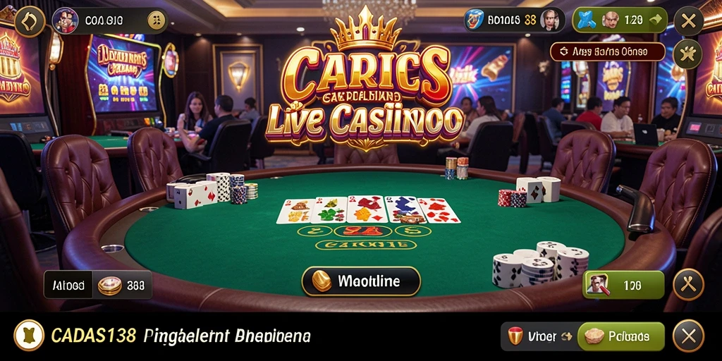 Tampilan menakjubkan dari gameplay CADAS138 di Live Casino.