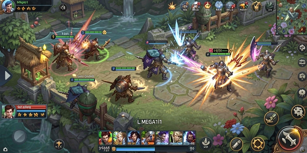 Tampilan gameplay MEGA111 yang memukau dan penuh strategi.