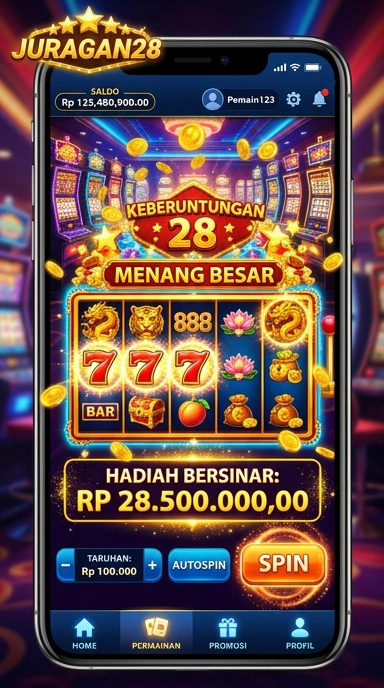 Tampilan antarmuka juragan28 yang user-friendly.